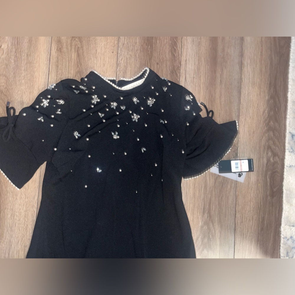 NWT KARL LAGERFELD
Paris Rhinestone Crepe Scuba Sheath Dress - Picture 3 of 5